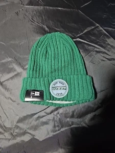 New Era Unisex Fleece gefüttert New York Jets grün Beanie Strickbündchen Neu mit Etikett One Size  - Bild 1 von 7