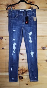 Mudd Jeans Size 7 Womens High Rise Jegging FLX Stretch Medium Wash Blue Denim - Picture 1 of 12