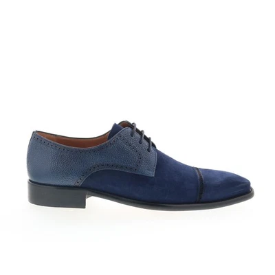 Mezlan Mez227 Hombres Azul Gamuza Oxfords y Con cordones Puntera Zapatos 9 Foto 1 de 4