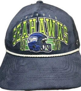 New Mens '47 NFL Seattle Seahawks Velvet Rope SnapBack Hat Cap Blue Green - Picture 1 of 6