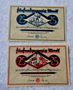 2* 25-Mark-Notgeldschein Dortmund Hörde 1922 Großnotgeld - Bild 1 von 6