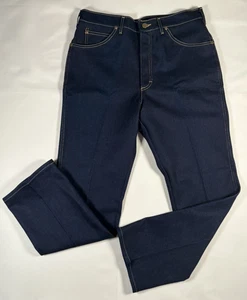 Vintage Lee Riders Dark Wash Straight Leg Jeans Größe 36 x 30 Made in USA Stiff - Bild 1 von 11