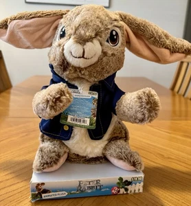 Dan Dee 2018 Peter Rabbit tanzend animiert Plüsch singt "I Promise You" Neu mit Etikett - Bild 1 von 6
