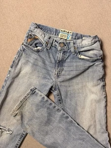 Ariat Jeans Mens 30x34 (30x33) Blue Denim M2 Traditional Relaxed Boot Western - Picture 1 of 18