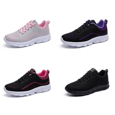 Women's Fashion Breathable Mesh Casual Flat Lightweight Sneakers Sport Shoes