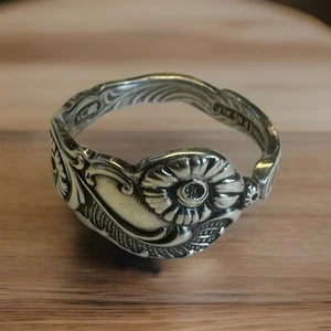 Löffel Ring Vintage Silberbesteck Schmuck Band Recycling Schmuck Erbstück Ring 9,5 - Bild 1 von 5