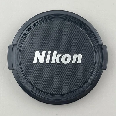 Nikon 58mm Black / Silver Snap On Front  Lens Cap Nikkor GENUINE OEM - Image 1 of 4