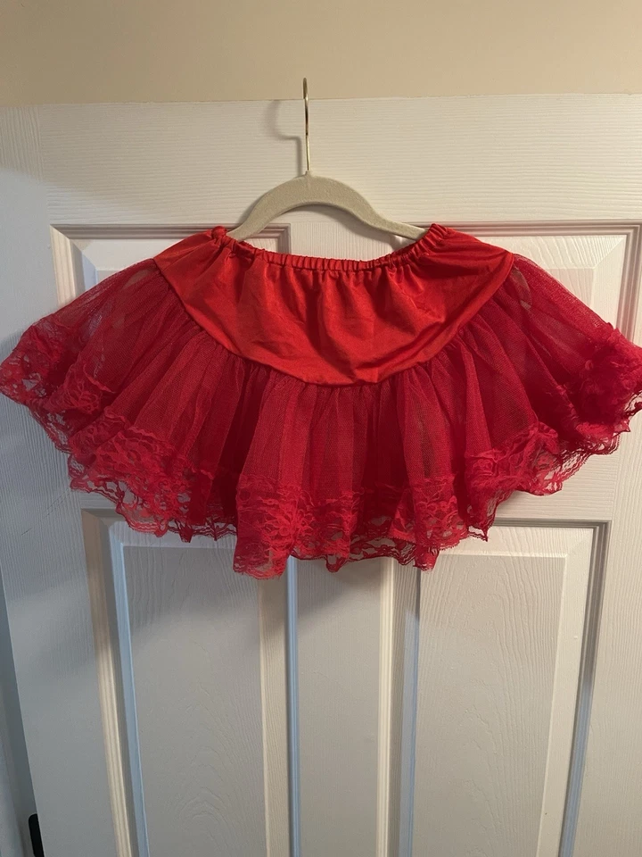 Falda de crinolina roja Leg Avenue para disfraces de Halloween talla única nueva Foto 1 de 1