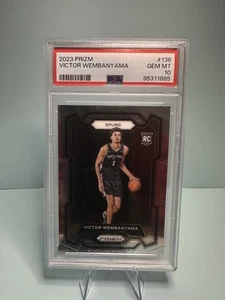 2023-24 Panini Prizm Victor Wembanyama Rookie (RC) #136 PSA 10 GEMA MT - Imagen 1 de 2