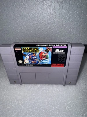 Mario's Time Machine (Super Nintendo, SNES, 1993) TESTED - Image 1 of 2
