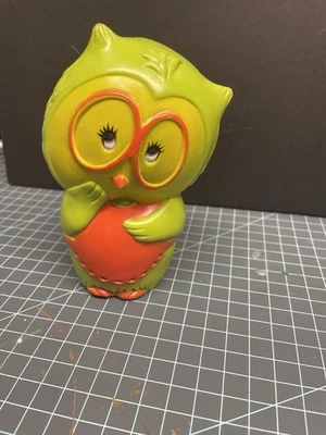 Tom Remo Vintage Green Owl Bank Elm Grove Wisconsin - Image 1 of 4