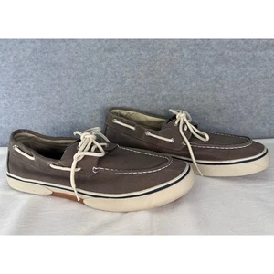 Sperry Herren Gr. 13 Top Sider Fallen Boot Deck Schuh Canvas Taupe Slipper Komfort - Bild 1 von 12