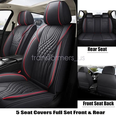 Juego completo de 5 fundas de asiento de coche para Audi A1 A3 A4 A5 A6 A7 A8 cojín delantero y trasero Foto 1 de 4