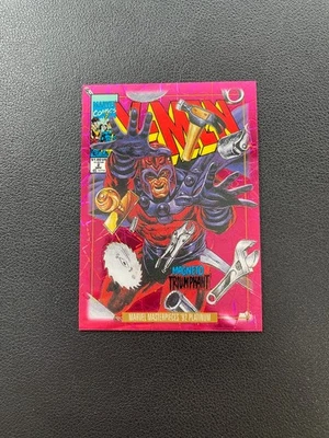 2024 Marvel Masterpieces'92 Platinum Magneto Pink Lasers 622/692 BJQM - Image 1 of 4