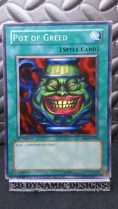 | Yugioh Pot of Greed SD4-EN018 1st Structure Deck Fury From The Deep HP 🔥 | - Picture 1 of 2
