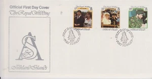 GB Falkland Is 1986 Royal Wedding/Prince Andrew/S.Ferguson SG 536/8 FDC ROYALTY - Picture 1 of 1