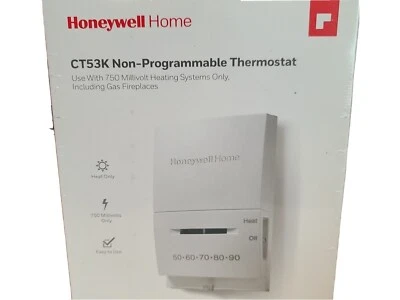 Honeywell CT53K Standard Heat Manual Thermostat 750 mV BRAND NEW IN BOX, SEALED - Image 1 of 4