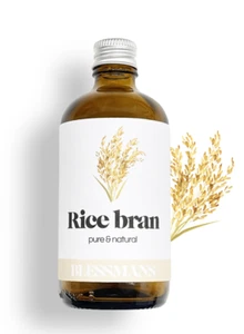Aceite de salvado de arroz puro | Hidratante natural para cabello, piel y cuerpo | Tónico de la piel - Imagen 1 de 6