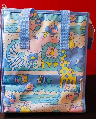 Bolsa biberón pañales vintage BABY BOOM animales pastel años 80 excelente estado Foto 1 de 4