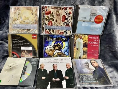 Lot Of 9 Catholic CDs Jean Paul 2 Rosaire, Rosary, Totus Tuss,Gregorian Chant a7 Foto 1 de 3