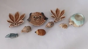 Vintage Wade Whimsies/Pin Dishes Bundle Joblot Collection-Turtle Signed Weltman - Picture 1 of 10