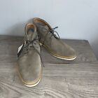M&S Men’s Grey Soft Suede Leather Boots Size 10 Brand New