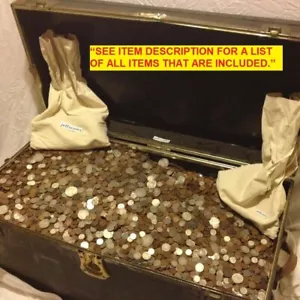 50 Old Antique Coins Rare US Coins | Estate Sale Lot Hoard with Silver Dime - Picture 1 of 11