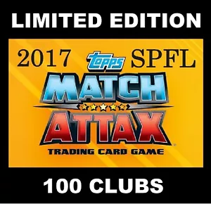 Topps Match Attax SPFL (Scottish) 2017 LIMITED EDITION / 100 CLUB football cards - Picture 1 of 12