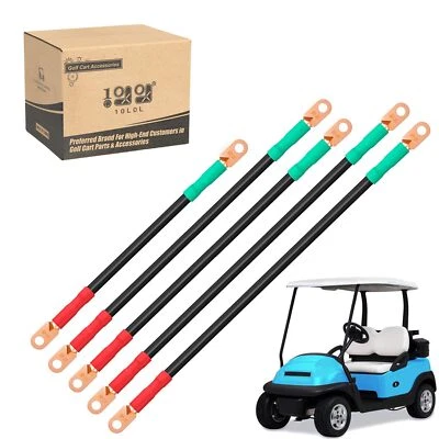 Golf Cart Battery Cables for 48V Club Car Precedent 2008+, 4 Gauge Wiring Cables - Image 1 of 4