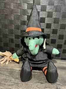 Vintage ParaCutes Halloween Witch Plush 21 Inch New w/Tag - Picture 1 of 5