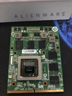 DELL ALIENWARE M15X M17X NVIDIA GTX460M 1.5GB DDR5 VIDEO CARD - Image 1 of 2