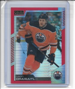 Leon Draisaitl Red Prism /199 2020-21 O-Pee-Chee Platinum