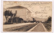 sala consilina salerno interno stazione animatissima 1923 viaggiata