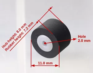 Left -source pinch roller for Nakamichi cassette decks based on Sankyo transport - Picture 1 of 1