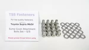 Toyota Supra MkIV - Sump Cover Attachment Bolts Set - Stainless Steel - Picture 1 of 7