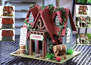 "COTTAGE WINERY" BIRDHOUSE ** Clean out in back, 10.25" x 8"* * NIB - Picture 1 of 12