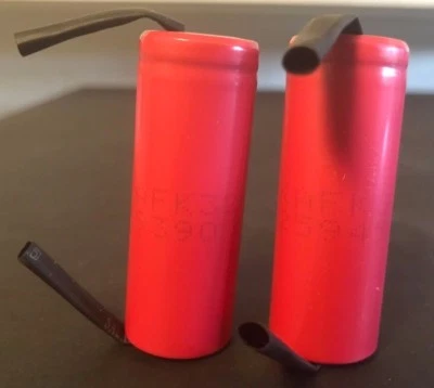 Brand New "2"  Sanyo UR18500F 18500 3.7V 1620mAh  Rechargeble battery w/ Tab - Image 1 of 4