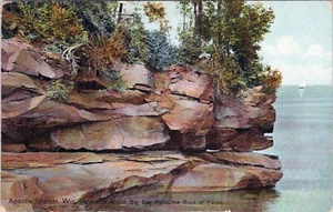 Postal de Apostle Island Rocks Wisconsin sin publicar - Imagen 1 de 2