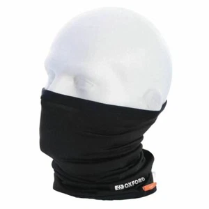 Oxford Lycra Motorcycle Motorbike Neck Tube Stretch Comfort Black New - Picture 1 of 3