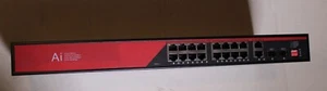 IenRon 16 Ports PoE Switch,16 Ports 100Mbps PoE with 2 Uplink Gigabit Ports - Picture 1 of 6