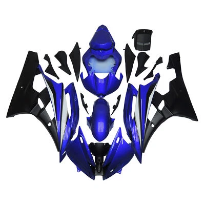 Blue Black Fairings Kit for Yamaha 2006 2007 YZF600-R6 06 07 YZF-R6 Body Kit - Image 1 of 4