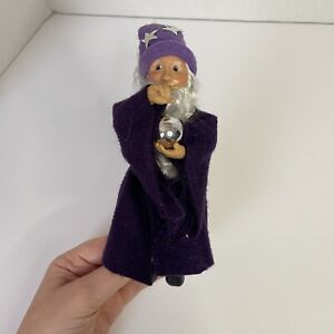 Kindles Byers Choice The Carolers Halloween Wizard Sorcerer Christal Ball