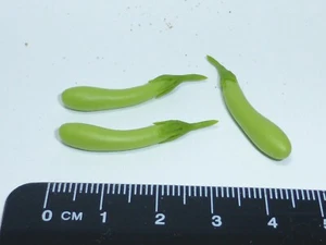 Planta de huevo a escala 1:12 x 3 miniaturas casa de muñecas verduras, jardín, cocina - Imagen 1 de 2