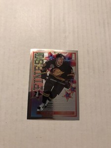 1995-96 TOPPS MYSTERY FINEST PAVEL BURE INSERT HOCKEY CARD # M15 Canucks Rare