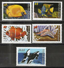 ZAYIX Îles Marshall 940-944 neuf sans halle vie marine poissons baleines corail 101623S02M