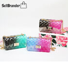 New Small Fragrance Style Diamond Color Gradient Transparent  One-shoulder Bag