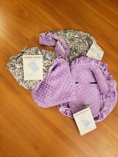 NWT Carseat Canopy Infant Cover 5 piece Belle Whole Caboodle Set Purple Gray New