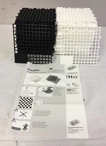 Junior Giant Chess and Checker Game Board Black and White - Picture 1 of 5