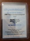 Ryan Mountcastle 2022 Topps Series 1 1987 Auto Redemption 87Ba-Rm Unscratched