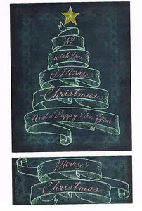 MRS GROSSMANS MERRY CHRISTMAS BANNER CHALK TALK STICKER SHEET BN - Foto 1 di 1